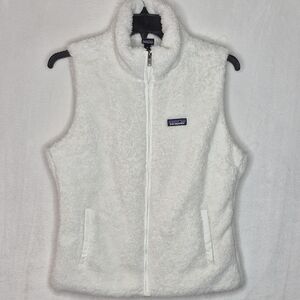Patagonia Los Gatos Soft White Fleece Vest Size XL